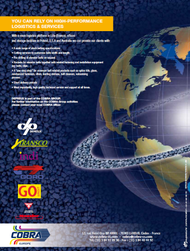 Cobra Conveyor Belts Transco Depreux Indi Catalog Thumbnail