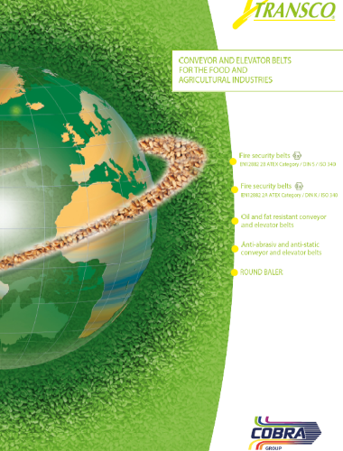 transco food and agriculture conveyor belt and elevator belt - cobra group - goodyear rubber products